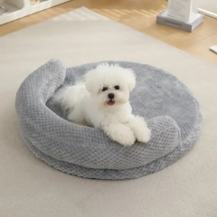 New Pet Bed Warm Winter Dog and Cat House Pineapple Pattern Cozy Mat for Dogs and Cats Comfortable Nest Pad