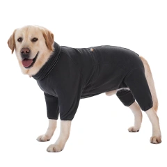 Camouflage Winter Big Dog Clothes Thicken Fleece Windproof Pet Jumpsuit Warm Coat Adjustable Pet Overalls for Medium Large Dogs