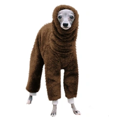 High Collar Pet Dog Clothes Stretching Four Legs Workwear Pants Big Dog Winter Sleepwear Jumpsuit Warm Whitbit Italian Greyhound