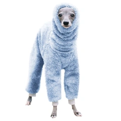 High Collar Pet Dog Clothes Stretching Four Legs Workwear Pants Big Dog Winter Sleepwear Jumpsuit Warm Whitbit Italian Greyhound