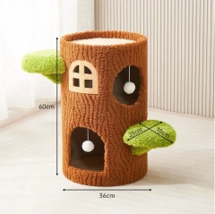 Cozy Large Multi-Level Cat Tree Tower Sisal Scratching Posts Felt Bed Cat Climbing Frame Furniture Toy for Your Feline Friend