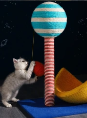 Luxury space capsule Star Cat tree climbing frame cat nest one sisal wear resistant scratch cat jumping platform