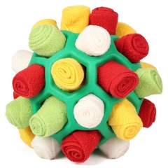 1Pcs Interactive Dog Toy - Sniffing Ball for Hiding Treats - Rubber Puzzle Ball for Mental Stimulation Pet Supplies