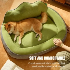 Warm Dog Sofa Bed Thickened Plush Dog Kennel Mattress Large Cat Nest Sofa Washable Pet Sleeping Mats Soft Puppy Pets Supplies