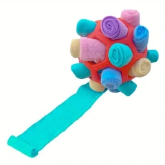 1Pcs Interactive Dog Toy - Sniffing Ball for Hiding Treats - Rubber Puzzle Ball for Mental Stimulation Pet Supplies