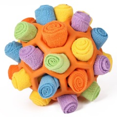 1Pcs Interactive Dog Toy - Sniffing Ball for Hiding Treats - Rubber Puzzle Ball for Mental Stimulation Pet Supplies