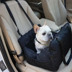 Dog Car Seat Air Bag Dog Booster Seat for Small Pets Dog Booster Seat for Small Pets with Adjustable Straps Interactive Pet Seat