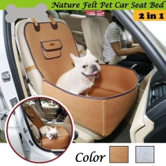 Car Pet Cushion Seat For Dogs Large Felt Cloth Carrier Seat Covers Transporter Fence Protective Boot Drive Travel Mat Products