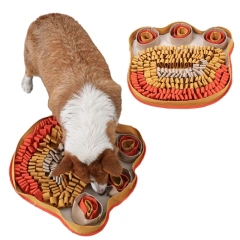Dog Snuffle Treat Dispensing Blanket for Dogs Interactive Puzzle Pet Chew Toy Reducing Boredom Foraging Skill