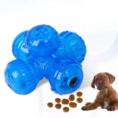 Pet Toy Food Leaker Cross-pass Dog Food Leakage Ball Bite-resistant Training Educational Dog Training Toy Dog toy Ball