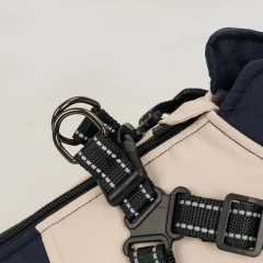 Custom Luxury Dog Jackets Coats Manufacturer Hoodie Pet Clothes Waterproof Dog Coat With Harness Dog Clothes
