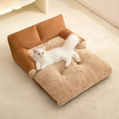 New kennel Winter warm Teddy small dog sleeping dog bed Sofa pet cat pad Neck care pet products