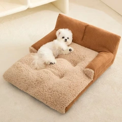 New kennel Winter warm Teddy small dog sleeping dog bed Sofa pet cat pad Neck care pet products