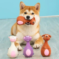 Interactive Pet Dog Toys Bite-resistant Dog Chew Toy Funny Pet Sounding Toys for Small Medium Dogs Animal Shape Puppy Toys