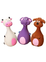 Interactive Pet Dog Toys Bite-resistant Dog Chew Toy Funny Pet Sounding Toys for Small Medium Dogs Animal Shape Puppy Toys