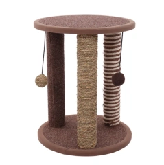 Brown non-stick wool sisal wholesale cat tree cute cardboard scratcher cat tree furniture