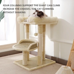 Sisal cat climbing frame cat scratching post four seasons universal villa jumping small apartment integrated multi-layer