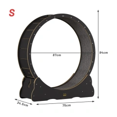 Cat Treadmill PINK Interactive Pet Tread Exercise Running Wheel Solid Wood Cat Fiberboard Pet Treadmill for Cats