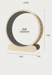 Cat Running Wheel Cat Treadmill Low Noise Exercise Fitness Roller Wooden Pet Exercise Running Wheel Interactive Cat Toy