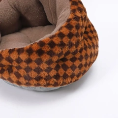 Winter Warm Small Dog Sleeping Bed Cute Rabbit Ear Cat Nest Furry Puppy Kennel Cozy and Soft Semi Closed Indoor Kitten House