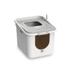 Large Top Entry Cat Litter Box with Cat Litter Scoop Oval