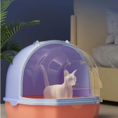 HONEY PET Full Semi-Closed Drawer Cat Litter Box Anti-Odour Anti-Splash Cat Litter Pan Cat Supplies Chat Katzen Klo News