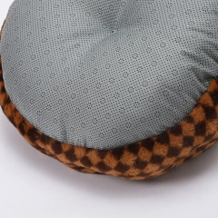 Winter Warm Small Dog Sleeping Bed Cute Rabbit Ear Cat Nest Furry Puppy Kennel Cozy and Soft Semi Closed Indoor Kitten House