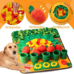 Dog Training Snuffle Mat Carrot Pulling Model Pet Sniffing Mat Slow Food Blanket Foraging Feeding Mat Reduces Boredom Anxiety