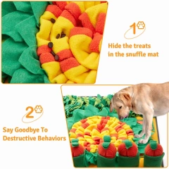 Dog Training Snuffle Mat Carrot Pulling Model Pet Sniffing Mat Slow Food Blanket Foraging Feeding Mat Reduces Boredom Anxiety