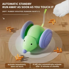 Pet toys Interactive Cat Toy Electric Mouse Car - Automatic Teaser with Intelligent Obstacle Avoidance Pet Products