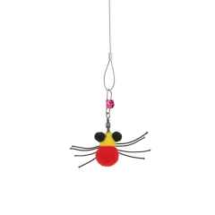 9pcs Simulation Plush Spider Replacement Head Of Cat Teaser Stick Fun Pet Cat Toy