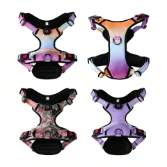 Dog luminous chest and back,LED light-up chest strap,Comfortable, breathable and luminous harness