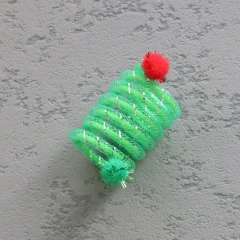 10pcs Colorful Spring Cat Toy Chew Resistant Elastic Wool Ball Spring Toys for Cats Tease Pet Supplies