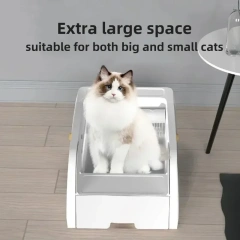 Fully Automatic Intelligent Cat Litter Box Self-cleaning Cat Bedpans Multi Mode Semi Closed Pet Products Controlled By App