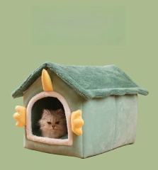 OUFACat Bed Carrot Pet Bed Pet House Plush Warm Villa Luxury Beds For Dogs