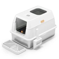 Stainless Steel Easy To Clean Large Anti-Splash, Anti-Leak And Anti-Splash Closed Litter Box