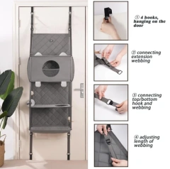 New Arrival Hanging Cat Tree Door Mounted Climber Cat Hammock Climber Cat Wall Perch Furniture for Indoor
