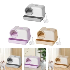 Fully Enclosed Cat Litter Box Large Cat Potty Corridor Sandbox Kitty Litter Box Kitten Potty for All Kinds of Cat Litter
