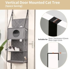 New Arrival Hanging Cat Tree Door Mounted Climber Cat Hammock Climber Cat Wall Perch Furniture for Indoor