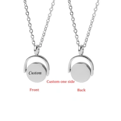 Steel Fun New Custom Laser Engraved Pet Photo Pendant Necklace For Women&Men Stainless Steel Jewelry Accessories Souvenir Gift