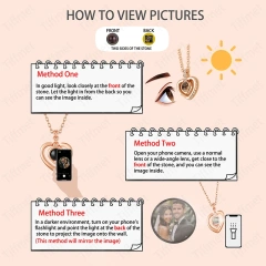 S925 Silvery Custom Color Picture Projection Necklace Simple Dog Paw Pendant For Mom Girlfriend Valentine Birthday Romantic Gift