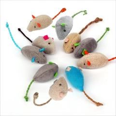 5/10pcs Cat Toy Plush Simulation Mouse Toys For Cats Interactive Kitten Toy Bite Resistance Catnip Cat Playing Toys Pet Supplies