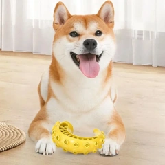 Wear Resistant Leaking Food Ball Bite Resistant Convenient Pet Molar Stick Soft Washable Pet Toy Relieve Boredom