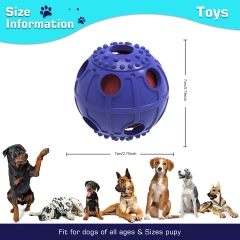 Christmas Interactive Leaky Food Cat Pet Chew Toy Dog Sound Squeaky Toys Ball Bite Resistant Molar Indestructable Dog Toys