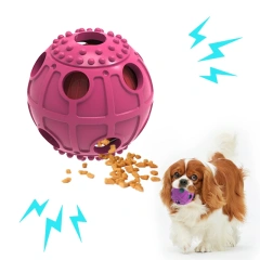 Christmas Interactive Leaky Food Cat Pet Chew Toy Dog Sound Squeaky Toys Ball Bite Resistant Molar Indestructable Dog Toys
