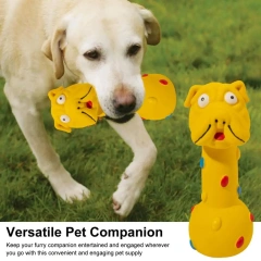 Dog Toy Dog Chew Toy Durable Dog Latex Chew Toys for Medium/large Breeds Bite-resistant Barbell Design Promotes Oral Health