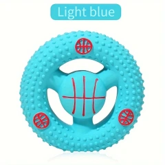 1pcs Football Basketball Design Pet Grinding Teeth Squeaky Plush Toy,Chewing Toy for Dog Interactive Supply