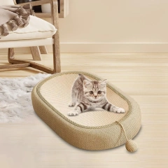 Cat Scratcher Bed with Play Ball Kitten Scratching Couch Sofa Protector Scratcher Furniture For Indoor Cats Kitty Pet Supplies