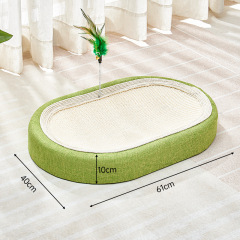 Cat Scratcher Bed with Play Ball Kitten Scratching Couch Sofa Protector Scratcher Furniture For Indoor Cats Kitty Pet Supplies