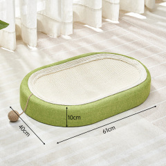 Cat Scratcher Bed with Play Ball Kitten Scratching Couch Sofa Protector Scratcher Furniture For Indoor Cats Kitty Pet Supplies